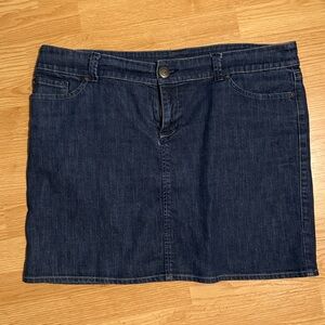 New York & Company Dark Blue Jean Skirt